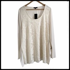 Verve Amie NWT Women's Lace Flowy Top Size M